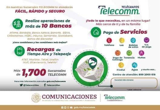 ¿Conoces los servicios que Telecomunicaciones de Mexico Telecomm tiene