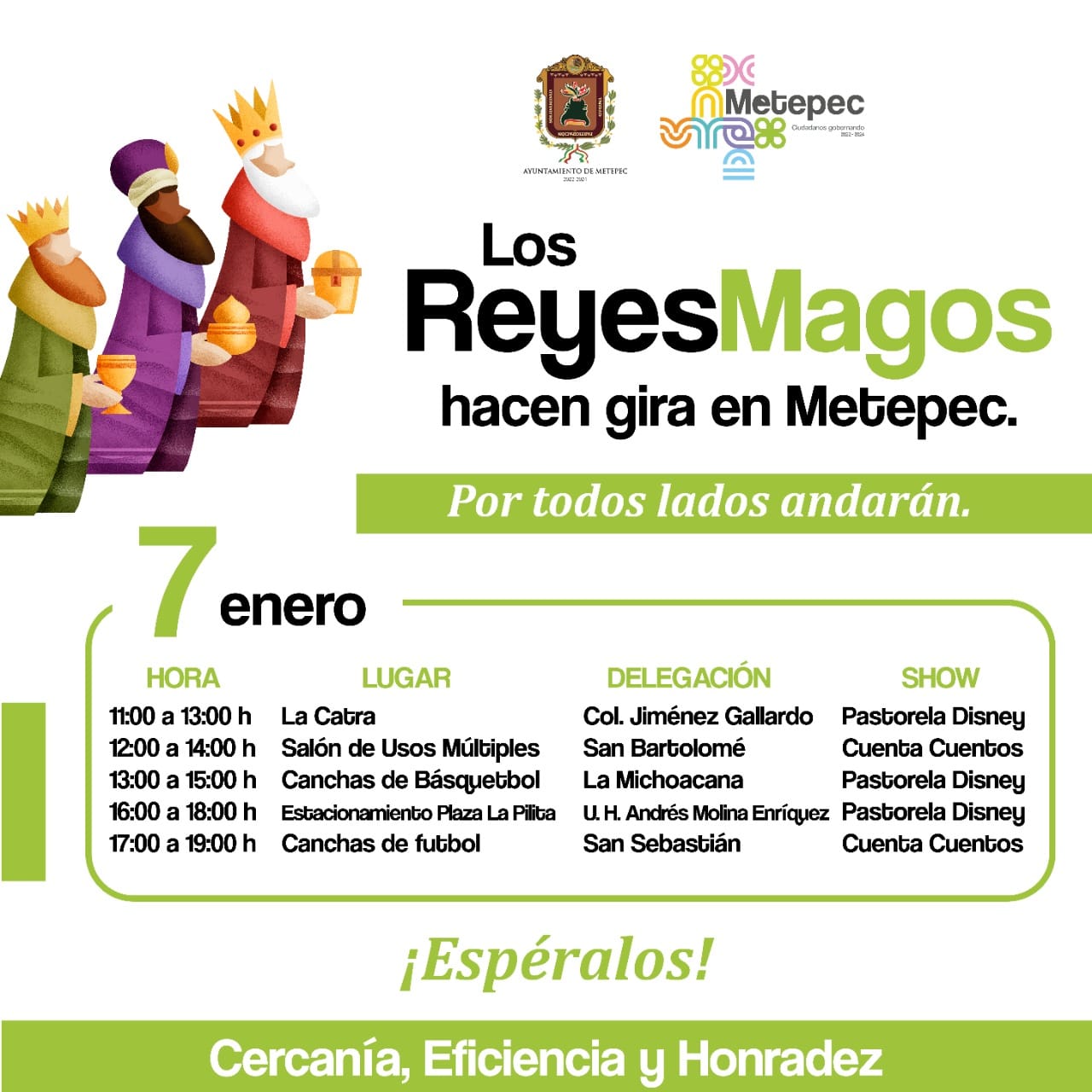 1672938127 411 Los Reyes Magos en Metepec por todos lados andaran llevando