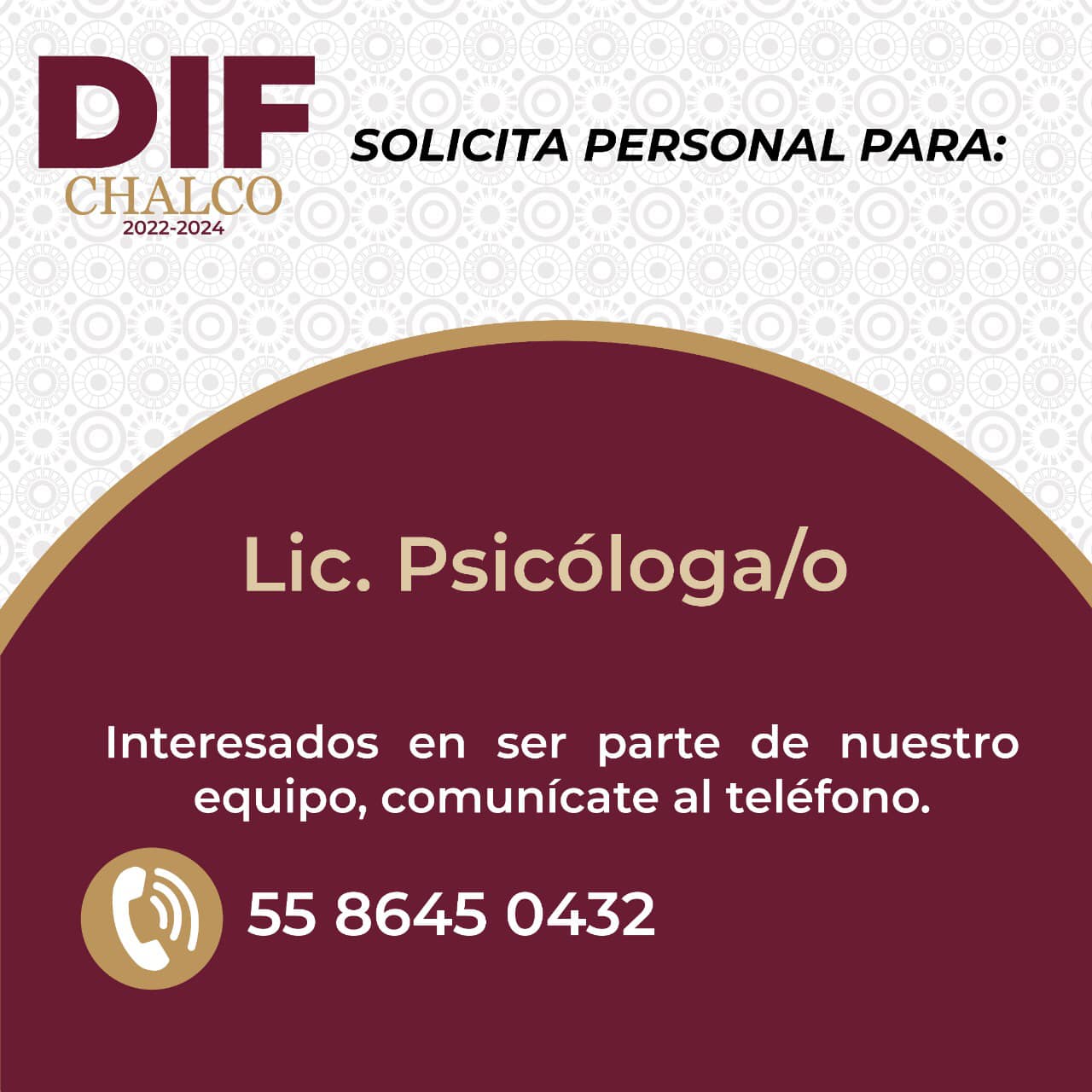 1673532759 882 ¿Te gustaria ser parte de nuestro equipo de DIFChalco