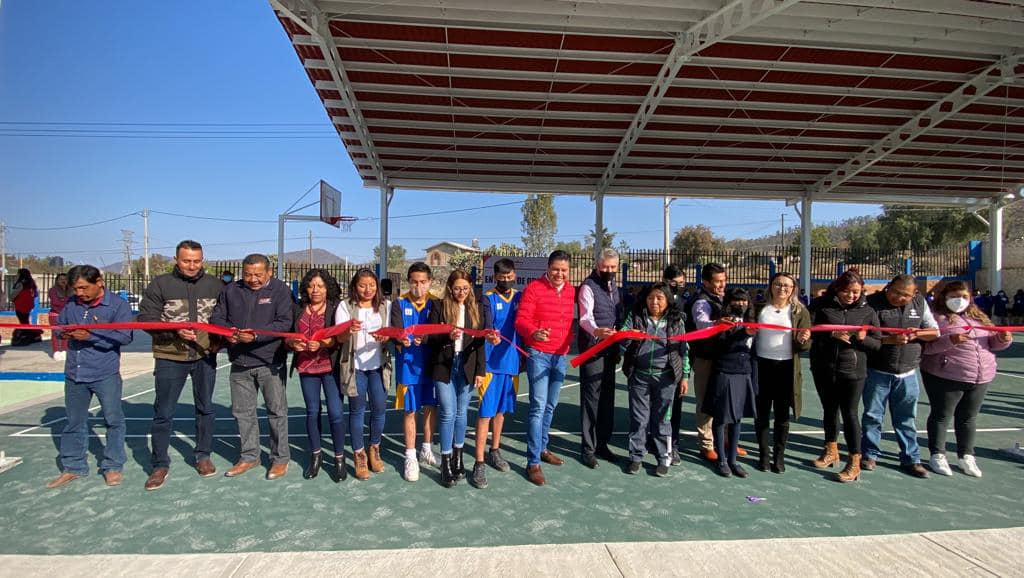 1673704561 Cancha de Basquetbol y Techumbre para Telesecundaria Aztlan en San