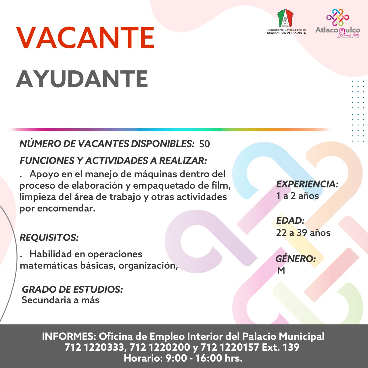 1673895425 592 ¡Te compartimos las vacantes de empleo correspondientes a esta semana