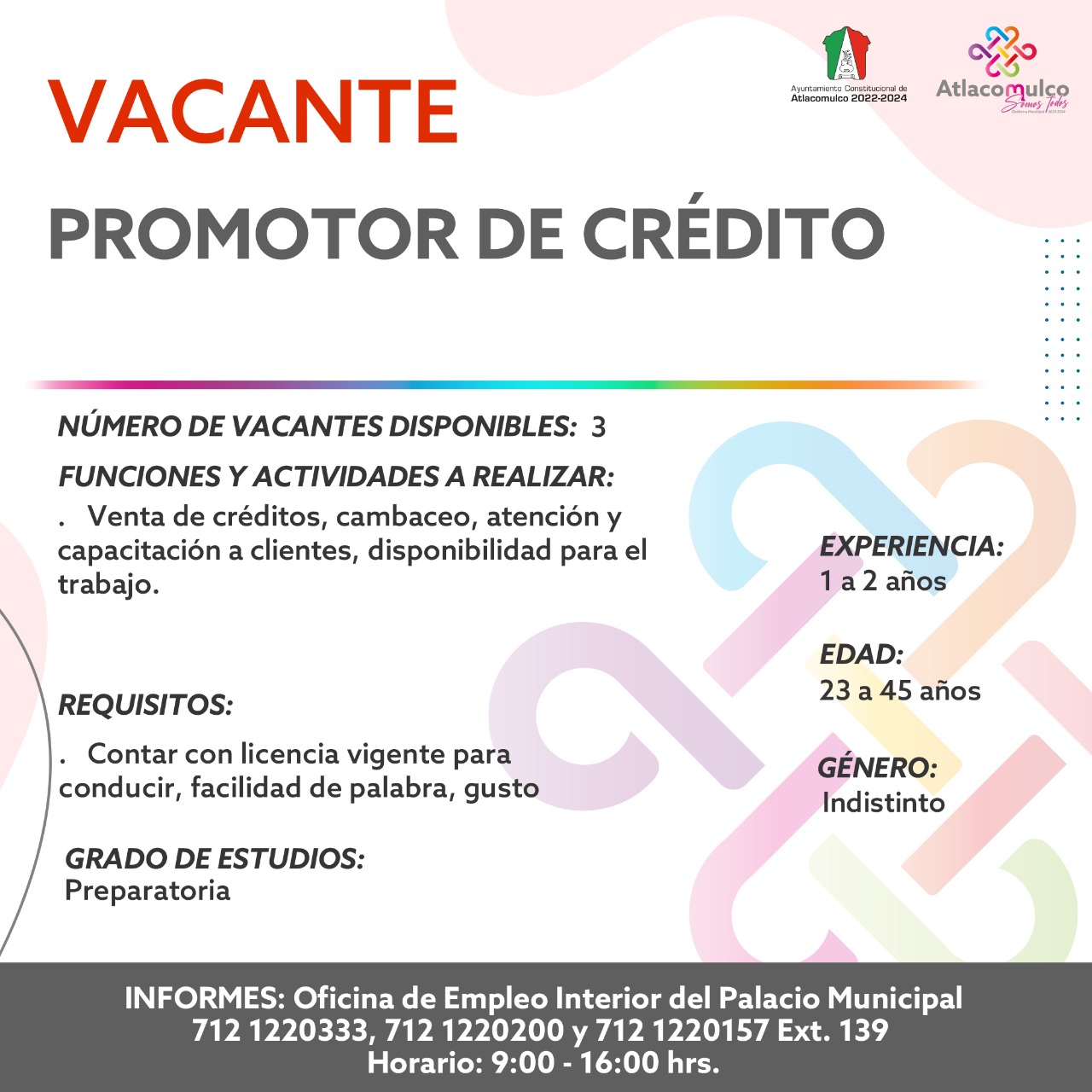 1673895426 782 ¡Te compartimos las vacantes de empleo correspondientes a esta semana