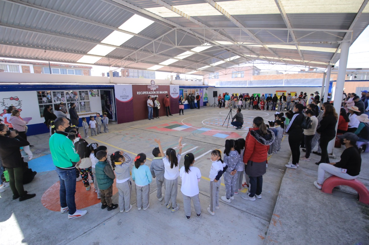 1673988112 479 Mediante recuperacion de espacios entregamos pinta del preescolar Juan A