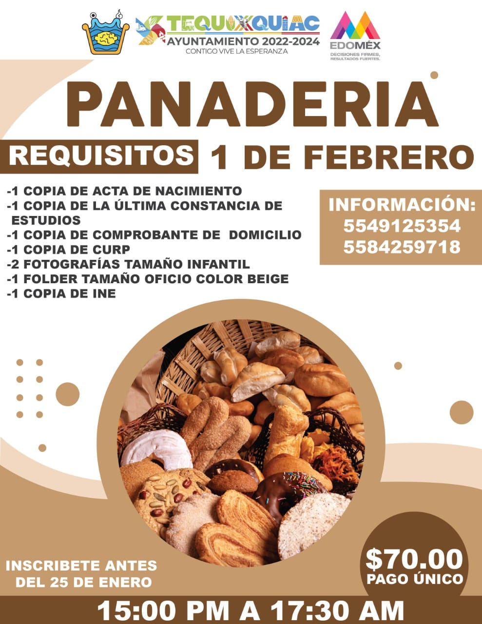 1674067832 596 Inscribete a los cursos de PANADERIA y PESTANAS MINK que