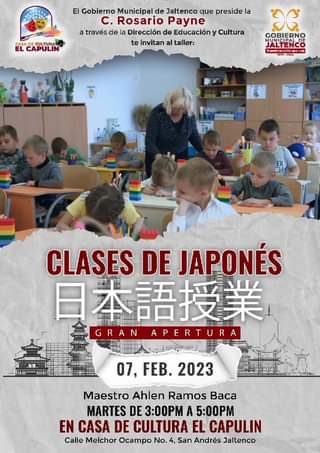 1674163601 CLASES DE JAPONES inicia Martes 07 de Febrero 2023