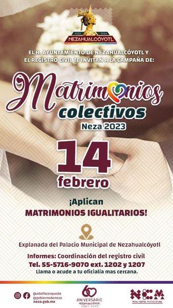 1674689070 Bodas Celebremos el mes del amor con MatrimoniosColectivos Neza