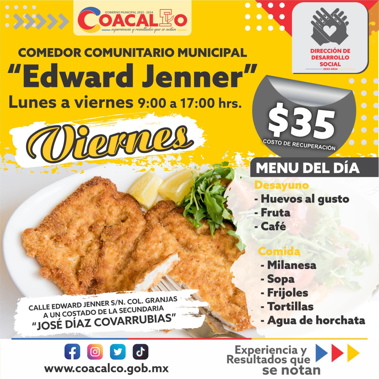 1675206067 141 Te compartimos el menu que estara disponible esta semana en