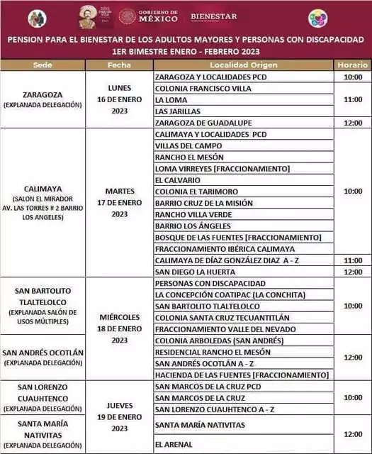 ACTUALIZACION DE CALENDARIO DE PAGO Operativo de pago de los jpg