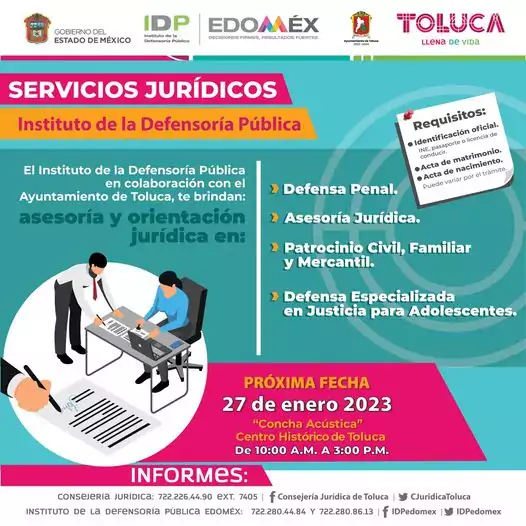 Acompananos a nuestra jornada de Servicios Juridicos totalmente GRATUITOS en jpg