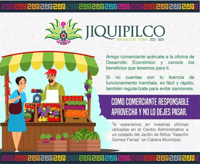 Amigo comerciante acercate a la Direccion de Desarrollo Economico y jpg