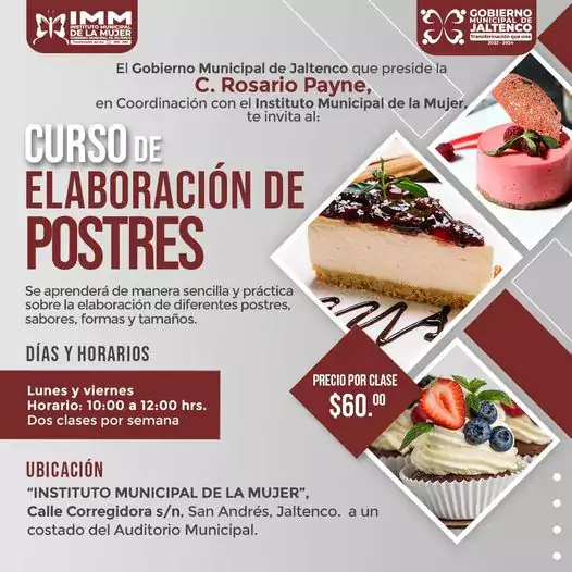 Aprende de manera practica y sencilla ELABORACION DE POSTRES los jpg