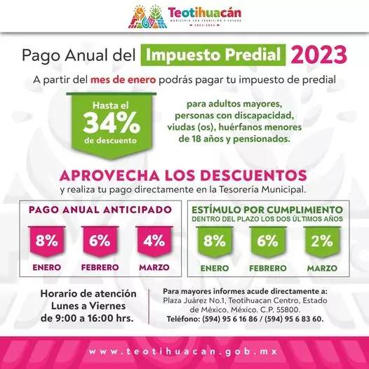 Aprovecha los descuentos en el pago del Impuesto Predial 2023 jpg