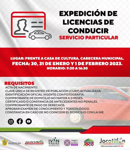 Atencion ciudadania interesada en tramitar yo renovar la licencia de jpg