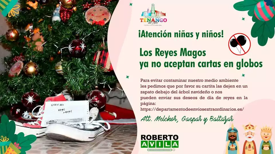 Atencion ninas y ninos los reyes magos nos dejaron un jpg