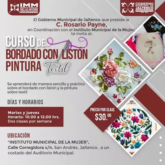 CURSO DE BORDADO CON LISTON Y PINTURA TEXTIL jpg