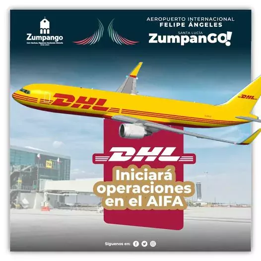 Confirma DHL llegada al AIFA jpg