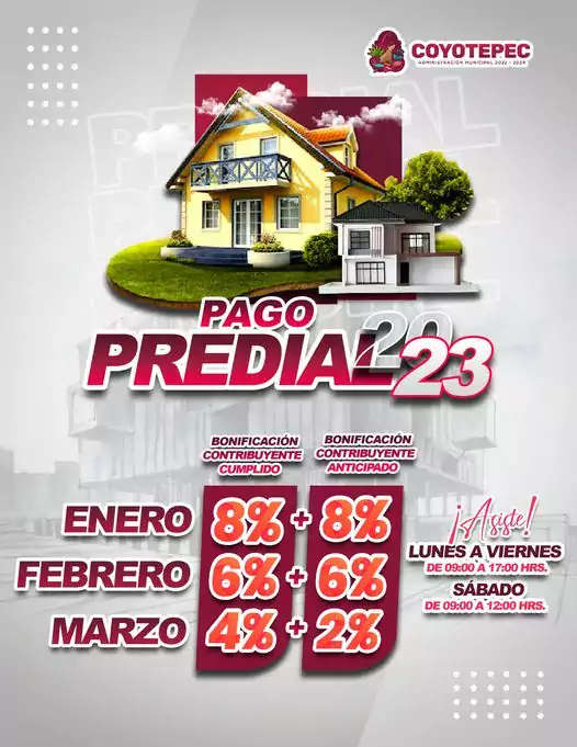 Contribuyente PAGO PREDIAL 2023 El H Ayuntamiento que preside jpg