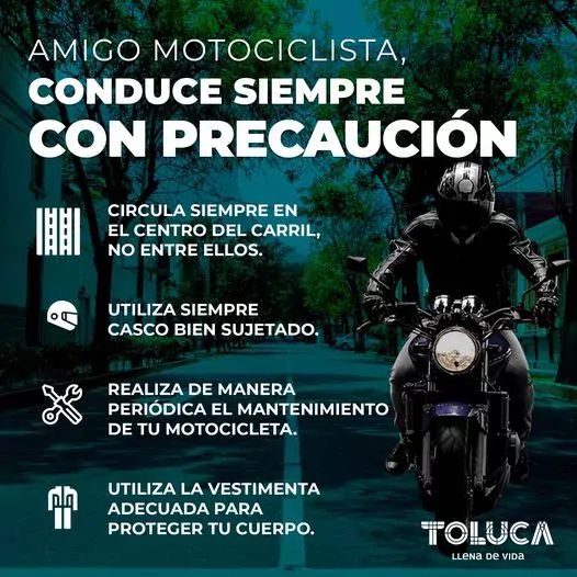 CulturaVialToluca Amigo motociclista ayudanos a prevenir accidentes siguiend jpg