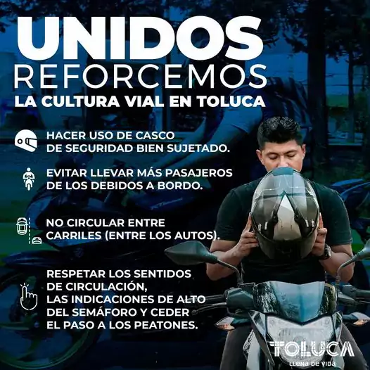 CulturaVialToluca Amigo motociclista ayudanos a seguir las siguientes recome jpg