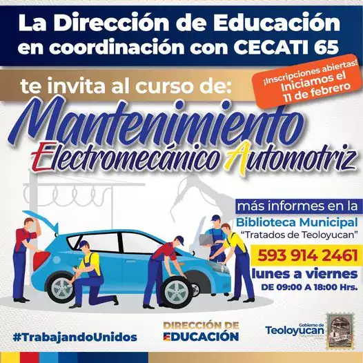 Curso de Mantenimiento Electromecanico Automotriz TrabajandoUnidos jpg