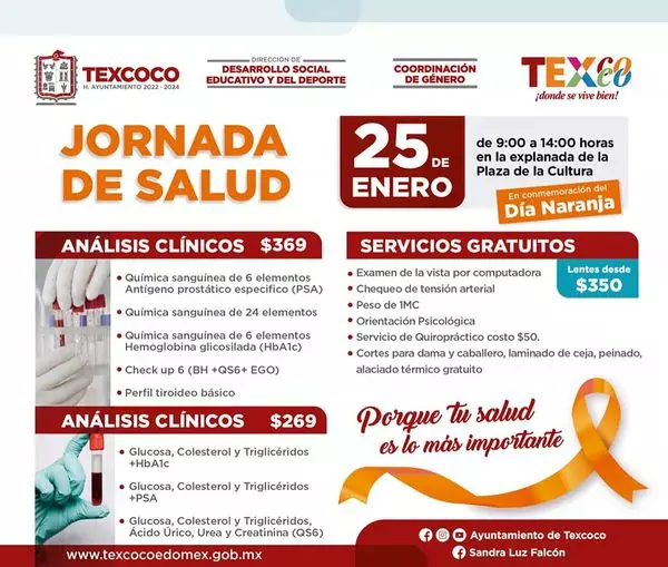 El Ayuntamiento de Texcoco te invita a la Jornada de jpg