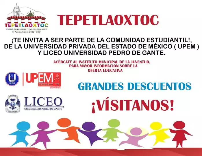 El Gobierno Municipal de Tepetlaoxtoc te invita a ser parte jpg