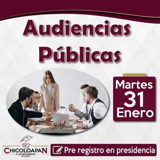 El dia martes 31 de enero se realizara Audiencia Publica jpg