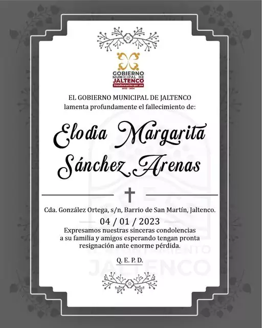 Elodia Margarita Sanchez Arenas QEPD jpg