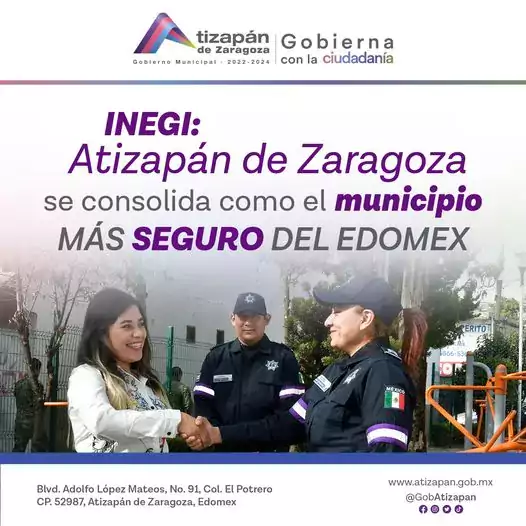 En AtizapanDeZaragoza continuamos trabajando en ser el municipio mas seguro jpg