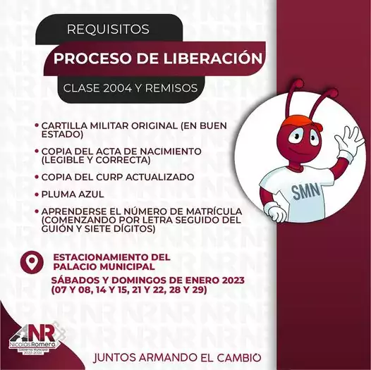 Estos son los requisitos por si requieres liberar tu cartilla jpg