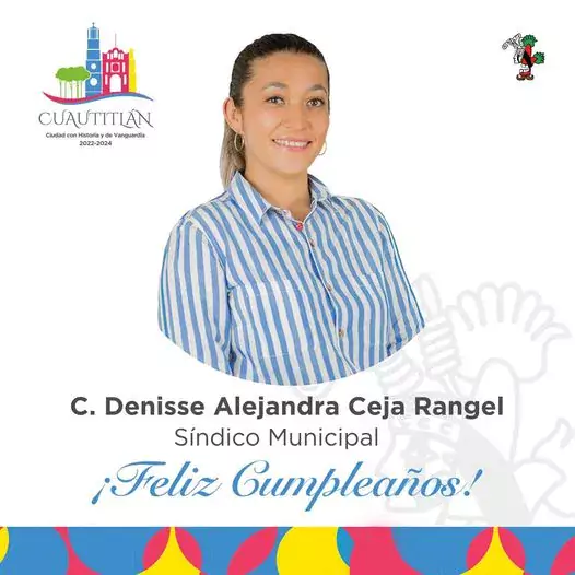 Felicitamos a nuestra Sindico Municipal Denisse Alejandra Ceja Rangel en jpg