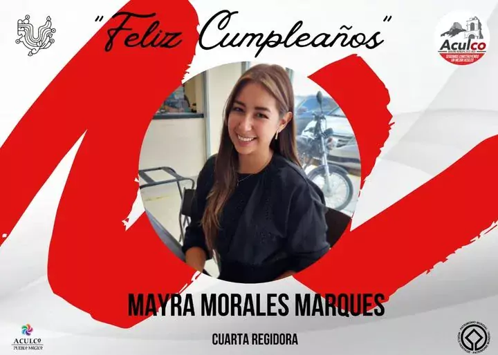 Felicitamos a nuestra amiga y companera Mayra Morales con motivo jpg