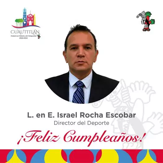 Felicitamos a nuestro Director del Deporte Israel Rocha Escobar en jpg