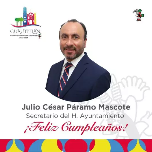 Felicitamos a nuestro Secretario del Ayuntamiento Julio Cesar Paramo Mascote jpg