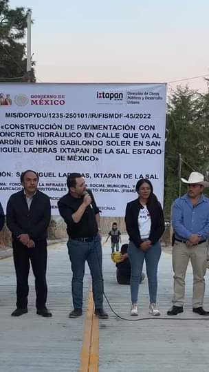 Inauguracion de obra San Miguel Laderas