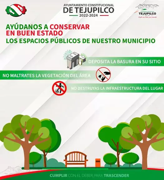 Infografia Cuida los espacios publicos de nuestro municipio para jpg