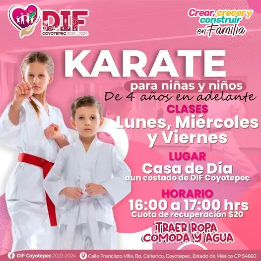 Karate Inscribe a tu pequena pequeno hay un lugar para jpg