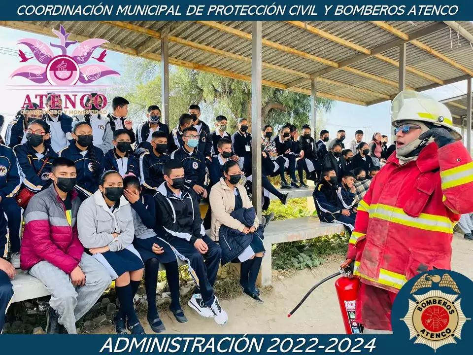 La Coordinacion Municipal de Proteccion Civil y Bomberos Atenco imparten jpg