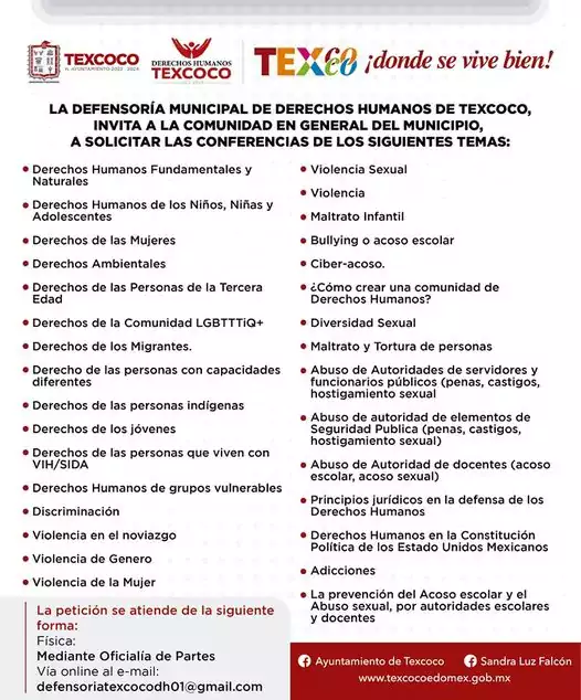 La Defensoria Municipal de los Derechos Humanos de Texcoco te jpg