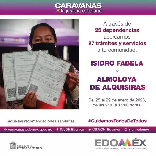 Las CaravanasXlaJusticiaCotidiana son un programa de justicia itinerante Podra jpg