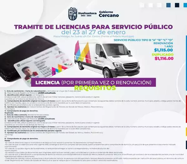 Licencias de conducir por primera vez o renovacion Te jpg