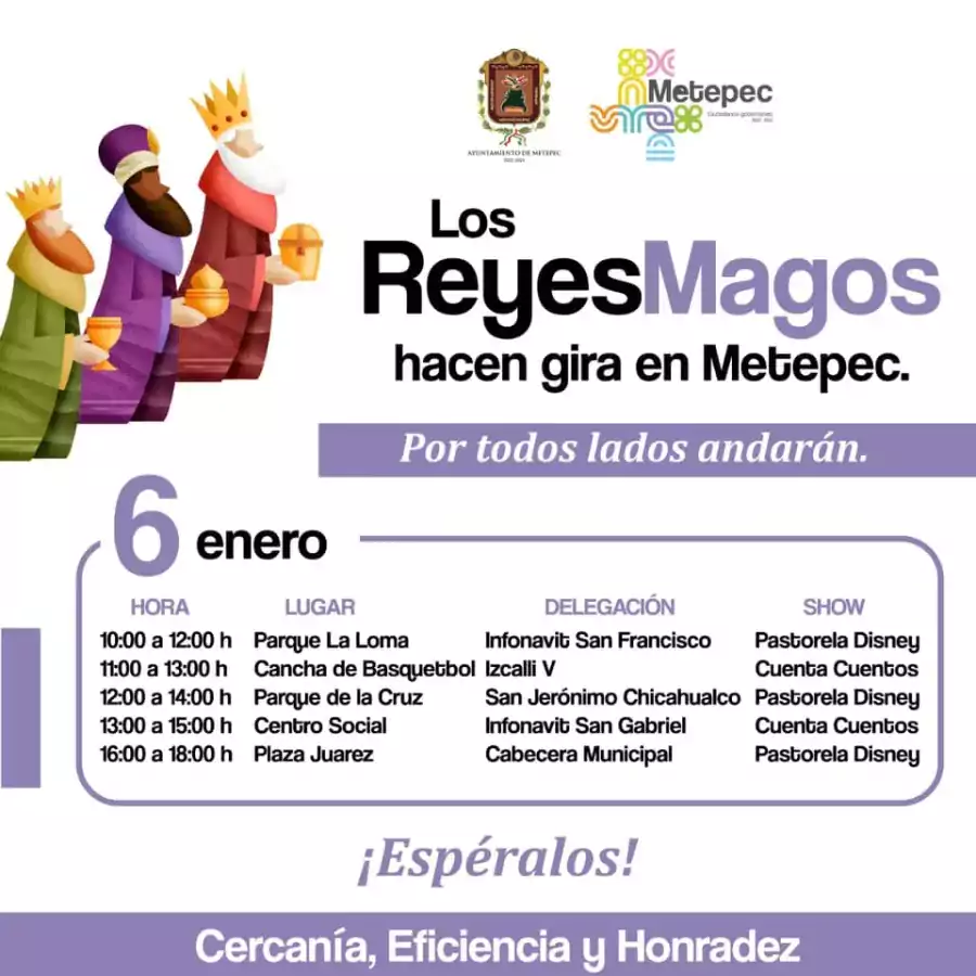 Los Reyes Magos en Metepec por todos lados andaran llevando jpg