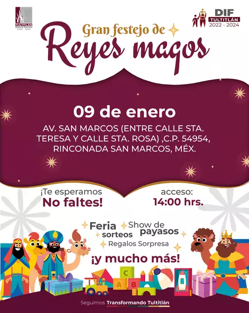 No te pierdas ¡HOY el Gran Festejo de DiaDeReyesMagos jpg