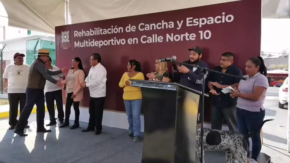 Nuestro Presidente Municipal Miguel Gutierrez entrega la obra de rehabilitacion jpg