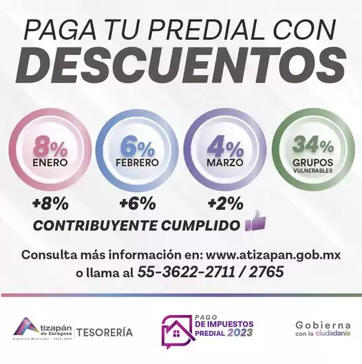 Paga tu predial 2022 en nuestras oficinas de Tesoreria y jpg