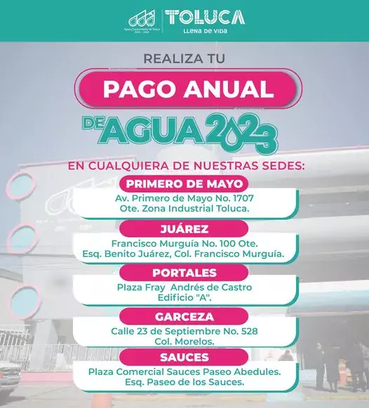 PagoAnual2023 Puedes pagar tu servicio anual de agua en jpg