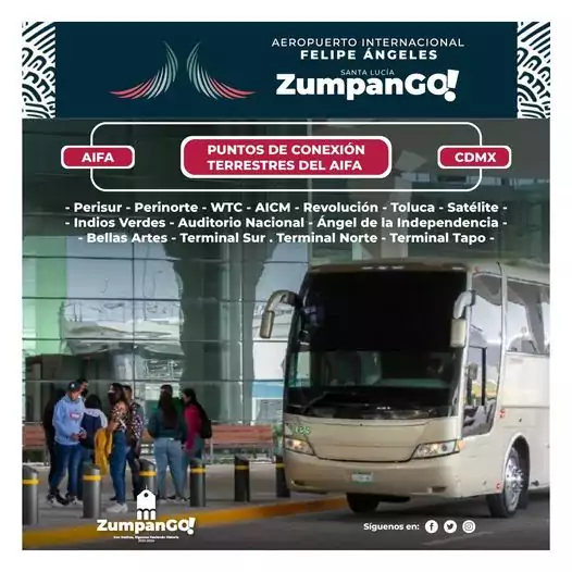 Puntos de conexion terrestres desde el AIFA ZumpanGO a la jpg