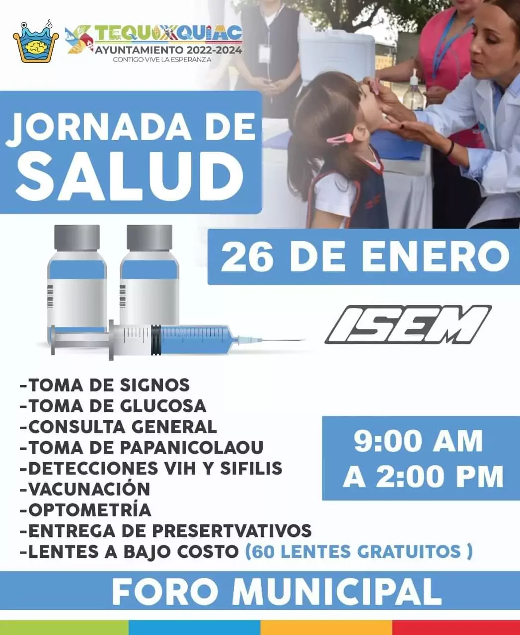 Recuerda que este jueves tendremos una Jornada Itinerante de Salud jpg