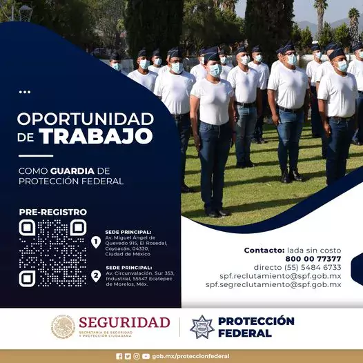 SPF CONVOCATORIA PERMANENTE El Servicio de Proteccion Federal busca jpg