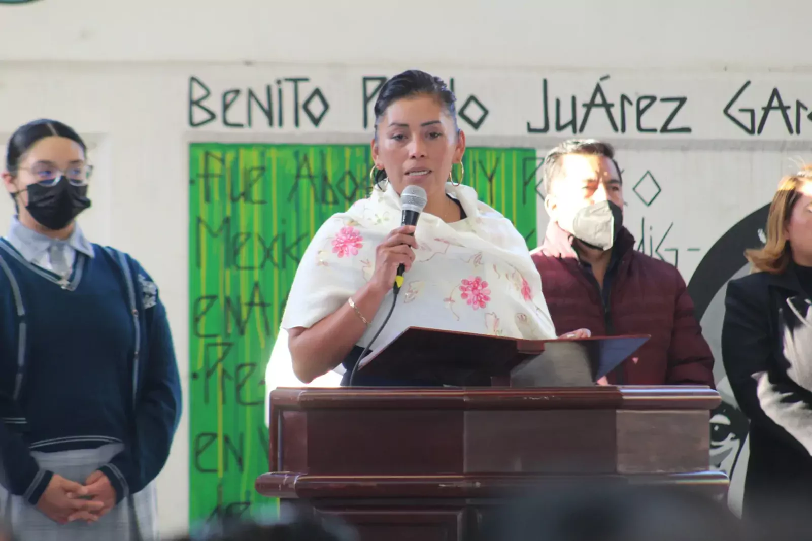 Se llevo a cabo honores a la Bandera en la jpg